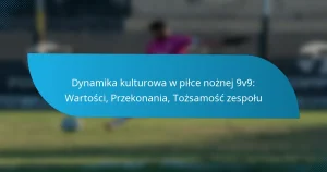 Dynamika kulturowa w piłce nożnej 9v9: Wartości, Przekonania, Tożsamość zespołu
