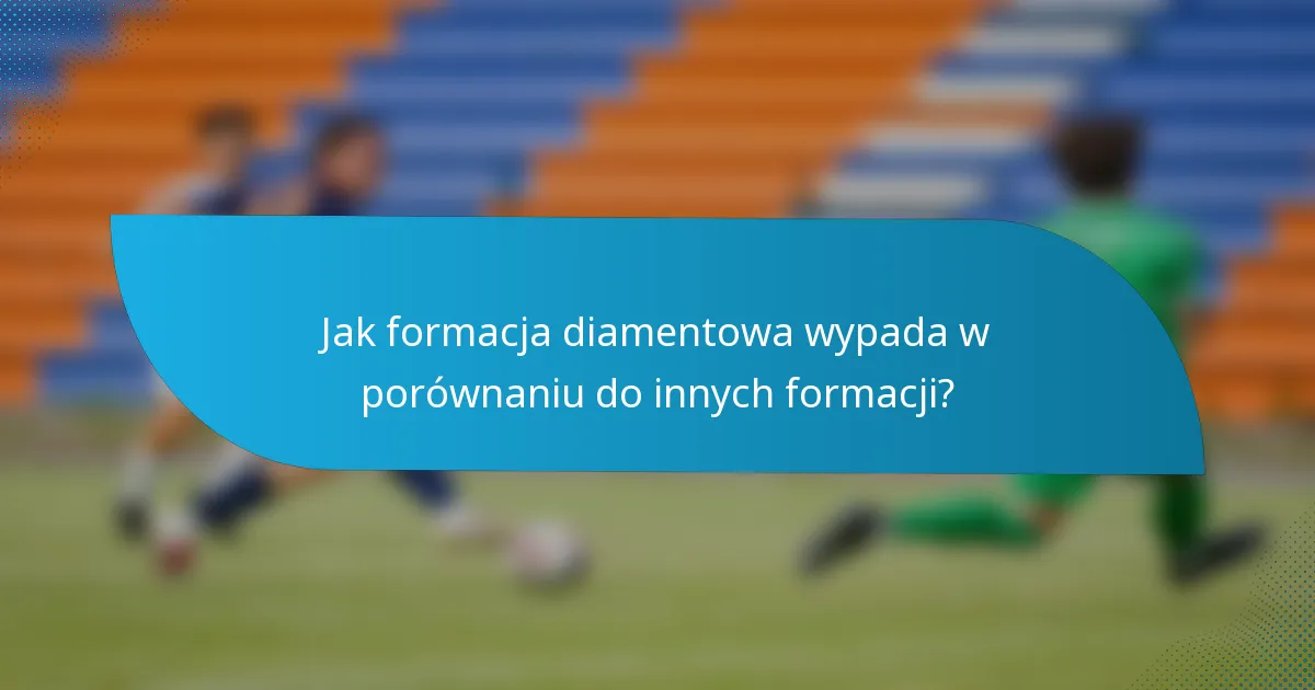Jak formacja diamentowa wypada w porównaniu do innych formacji?